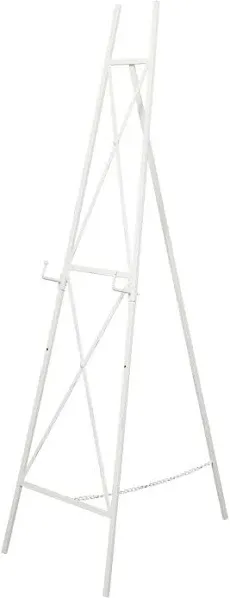  Metal Tall Adjustable Minimalist Display Stand Easel 16&#034; x 23&#034; x 54&#034; White