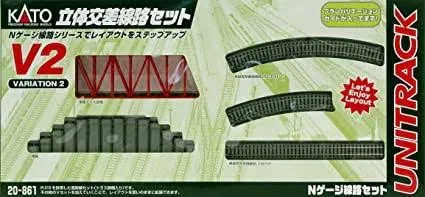 KATO N gauge inner double track endless set V2 20-861 railroad model rail set