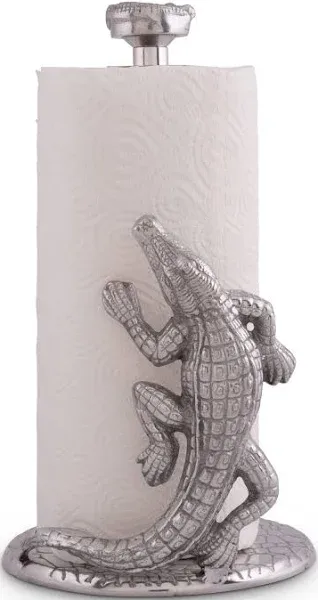 Arthur Court Alligator Paper Towel Holder