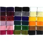 Chenkou Craft 20 Yards 1" Velvet Ribbon Total Colors Assorted Lots Bulk 25mm