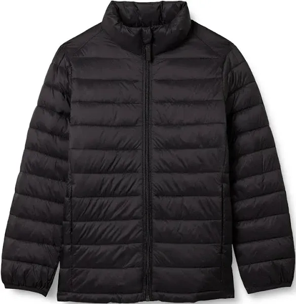 Amazon Essentials Boys' Lightweight Packable Water-Resistant Puffer Jacket