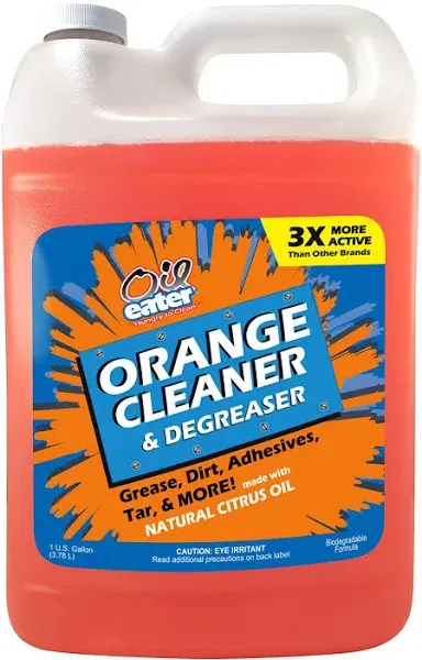 ORANGE Cleaner Degreaser, 1-Gallon Concentrate for Oil Removal, Grease... 