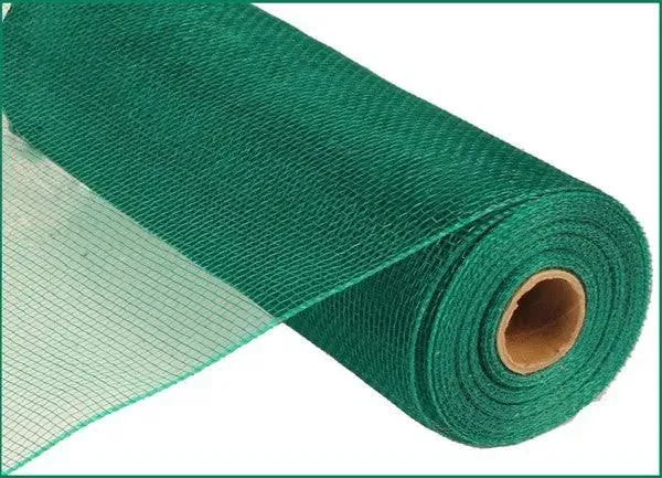 Value Mesh Emerald Green 10" Poly Deco Mesh Ribbon