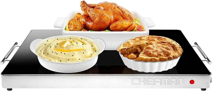 Chefman Electric Warming Tray with Adjustable Temperature Control