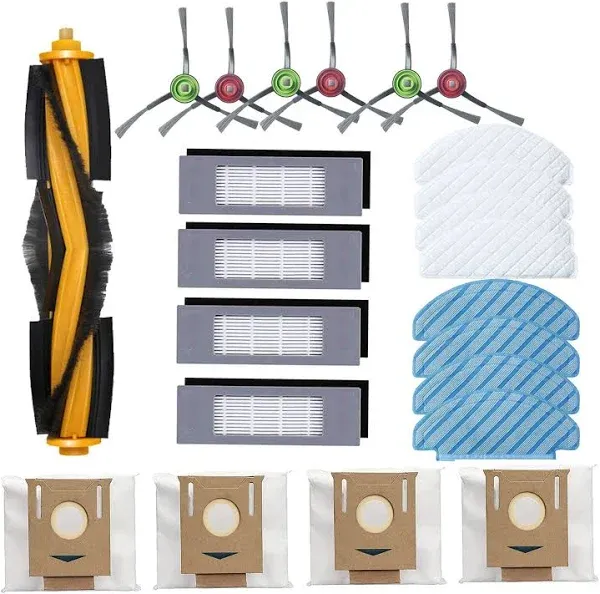 BLUTENET 23 Pack Accessories Kit Fit for Yeedi Vac 2 Pro/Vac/Vac Max/Vac Station Robot Vacuum Replacement parts