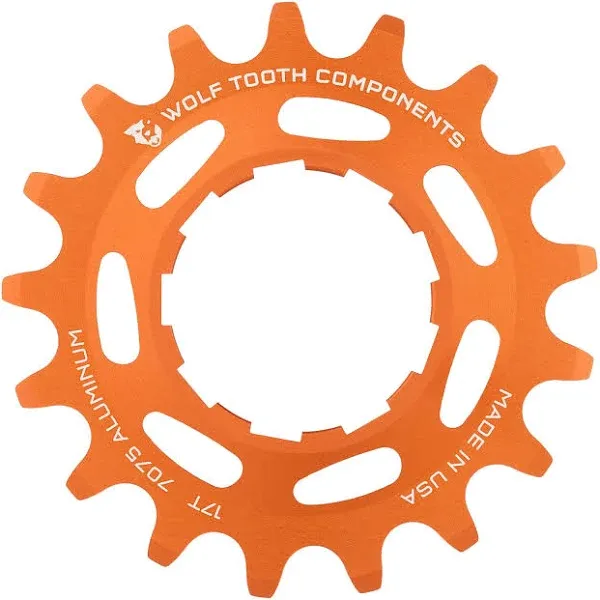 Wolf Tooth Aluminum Single Speed Cog Gold