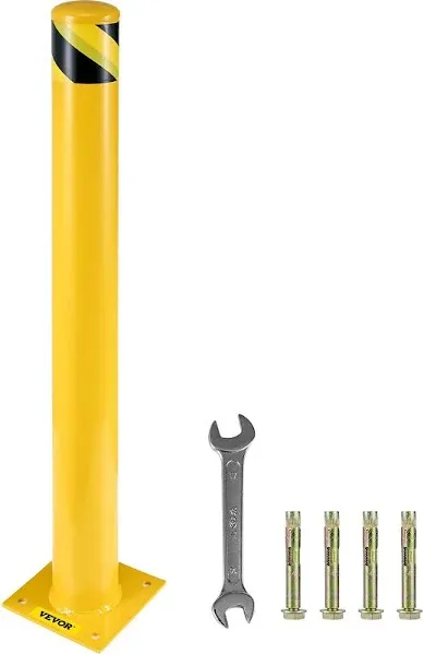 VEVOR Safety Bollard, 36x5.5 Safety Barrier Bollard, 5-1/2&#034; OD 36&#034; Height Yellow