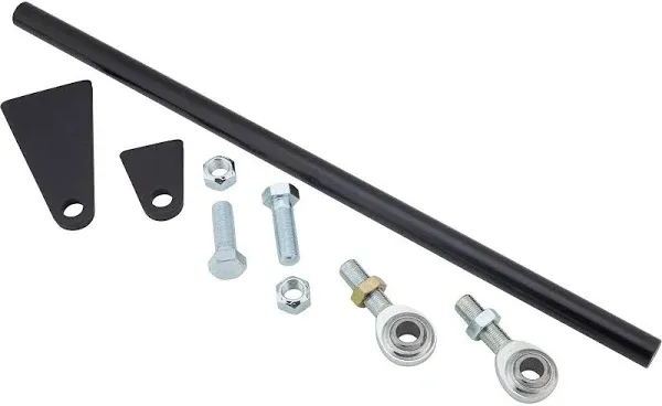 Universal Weld-On Rear Panhard Bar Track Rod Kit, Ensures Lateral Axle Control for Coil Spring & Coil-Over Suspensions, Includes 7/8" DOM Steel Rod, 5/8" Rod Ends, Universal Fit