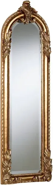 Touch of Class Royal Acanthus Panel Wall Mirror - Resin - Gold - Beveled Glass - Victorian Style Accent Mirrors for Bedroom, Living Room, Dining Room, Hallway, Entryway, Foyer, Office