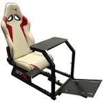 GTR Simulator GTA Model Black Frame White/Red Seat