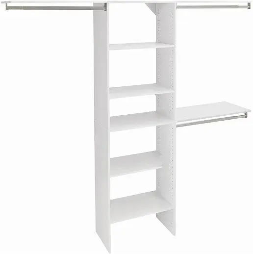 ClosetMaid 1931940 SuiteSymphony 25-Inch Closet Organizer with Shelves, Pure White