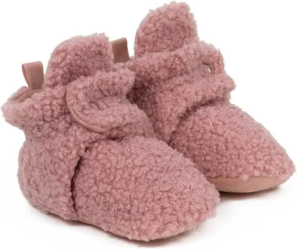 Baby Robeez Sherpa Snap Booties Light