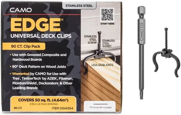 Camo Clip Deck Edge 90 Count 0344354