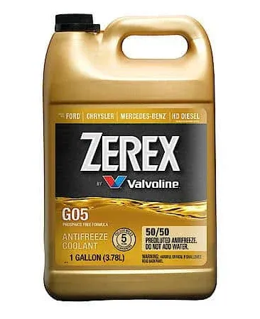 2x Zerex Engine Coolant | G-05 Pre-Mixed 50-50 | 5 Years Protection | Aluminum Safe