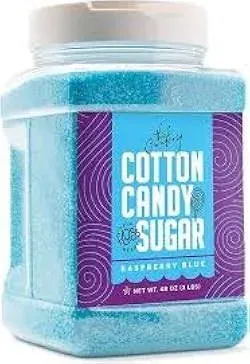 The Candery Cotton Candy Floss Sugar Strawberry Flavor Reusable Plastic Jars