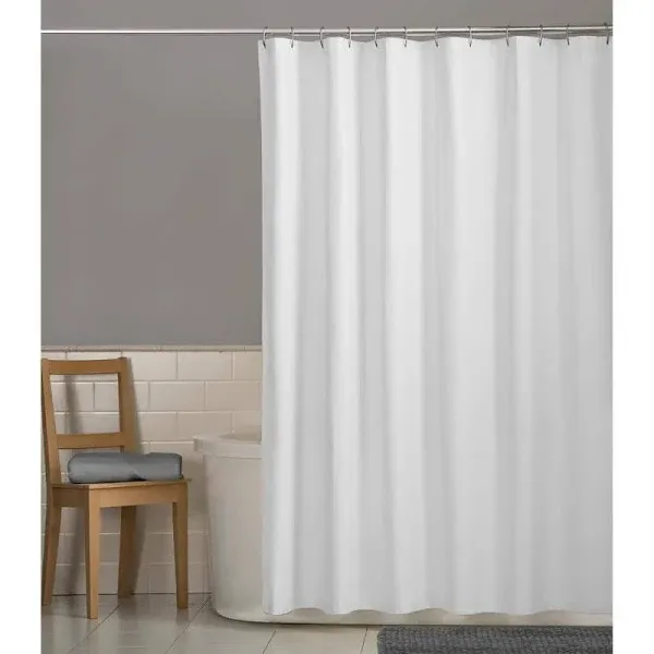 Maytex Water Repellent Fabric Shower Curtain or Liner