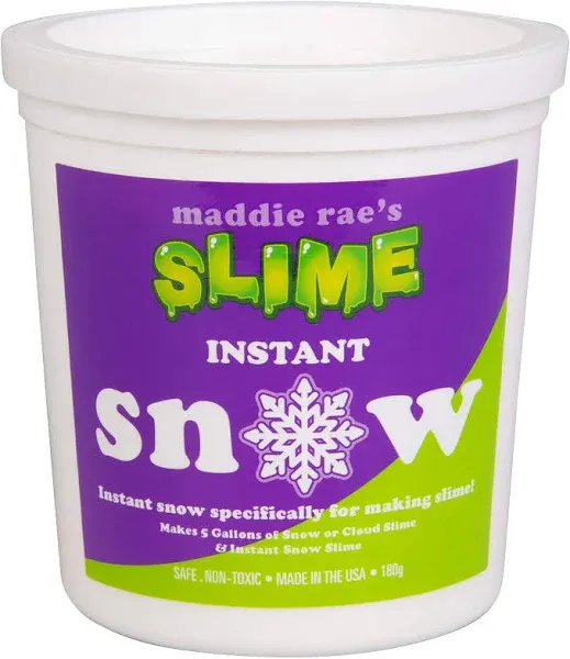 SCS Direct Maddie Rae's Instant Snow XL Pack- Makes 5 GALLONS of Fake Artificial Snow-Best Powder for Cloud Slime, Made in USA - Kid Safe, Non-Toxic, School Project DIY Art & Craft, Holiday Xmas Gift