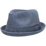 Men's Casual Vintage Style Washed Cotton Fedora Hat