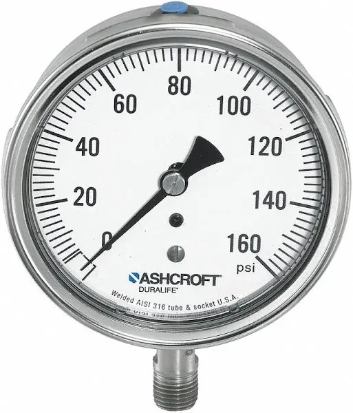 Ashcroft Gauge Pressure 0 psi