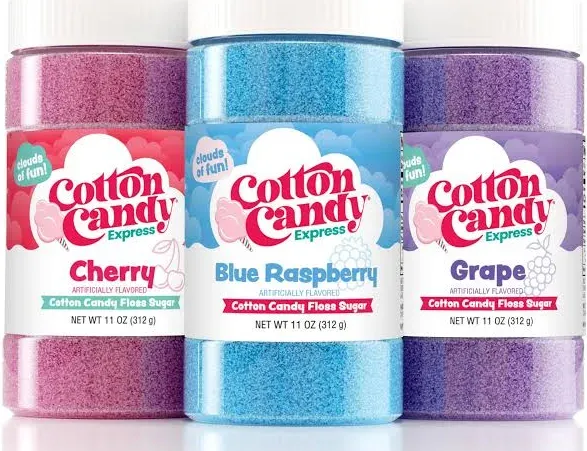 Cotton Candy Express Floss Sugar Variety Pack