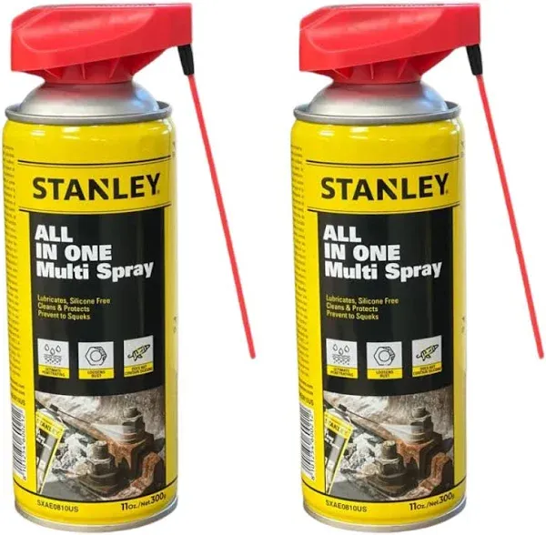 Stanley Corrosion Inhibitor Spray - Rust Remover&Cleaner Aerosol - Versatile Rust Prevention Spray for Garage, RV, Woodworking, Power Tools - 11 Oz, 1 Pack