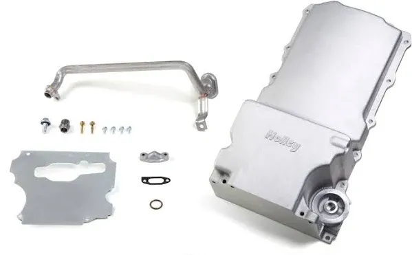 Holley 302-1 LS Series Retro-fit Engine Swap Max Clearance Oil Pan Kit, Aluminum