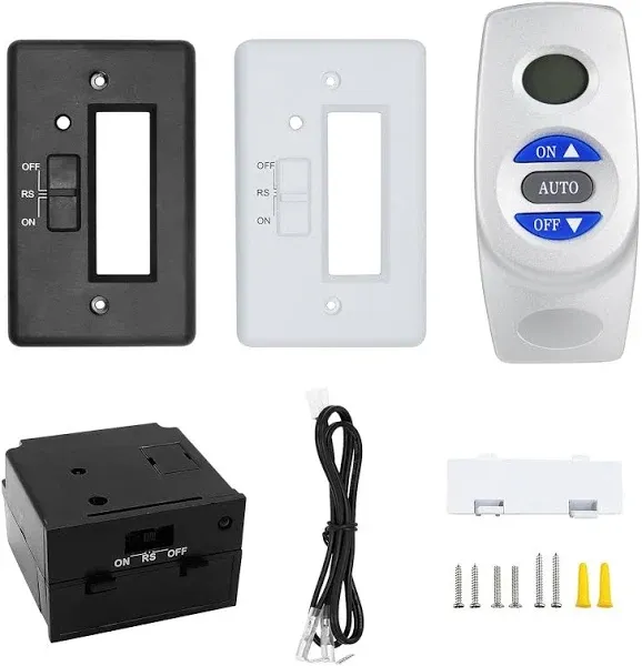 Fireplace Remote Control Kit RCST, On/Off Thermostat LCD Compatible with Ambient, Majestic, Monessen, Vermont Castings Gas Valve Fireplaces and Stoves, Without Battery