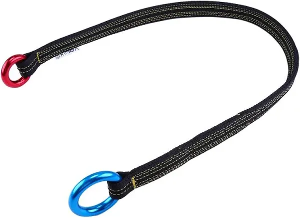 Tree Arborist Friction Saver Tree Climbing Cambium Saver Loop Belt Sling Retrievable Anchor 35.4 inch/43 inch