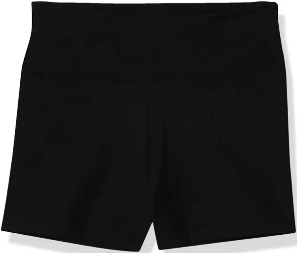 CHRLEISURE High Waisted Spandex Biker Shorts, Workout Booty Medium, Black 