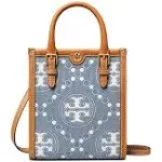 Tory Burch T Monogram Denim Mini Tote - Multi