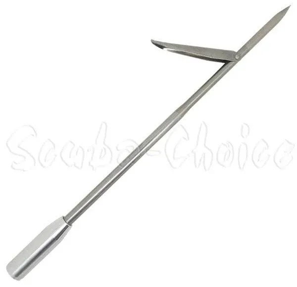 Scuba Choice Spearfishing 12" Stainless Steel Pole Spear Tip Single Barb Head