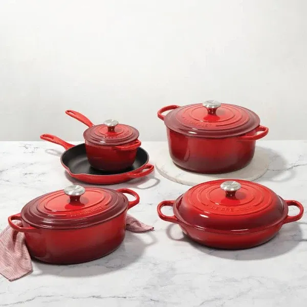 Le Creuset Signature Enameled Cast Iron 9-Piece Cookware Set