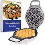 Effortless Hong Kong Bubble Waffles in 5 Minutes - Non-Stick Maker with E-Book