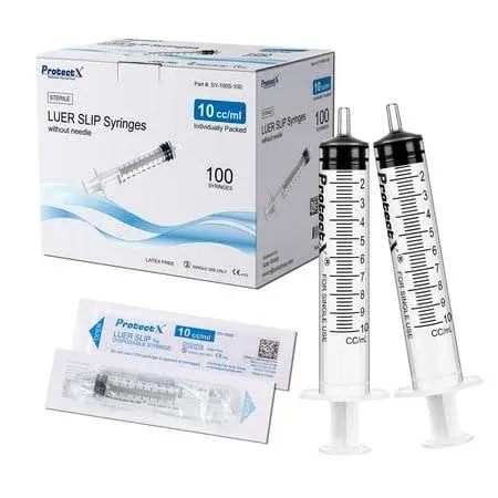 ProtectX Disposable Luer Slip Sterile Syringe/Syringe