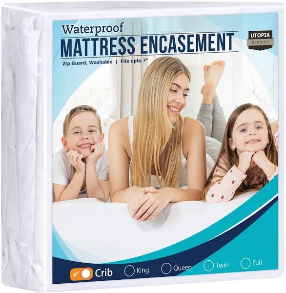 Utopia Bedding Zippered Mattress Encasement 100% Waterproof and Bed Bug Proof Mattress Protector