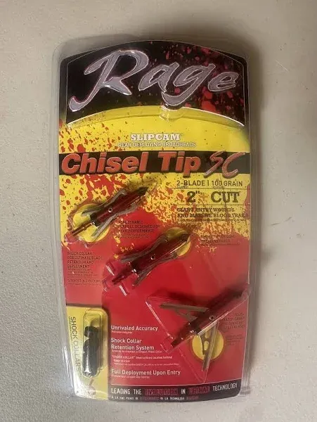 Rage 2 Blade Chisel Tip SC Broadhead