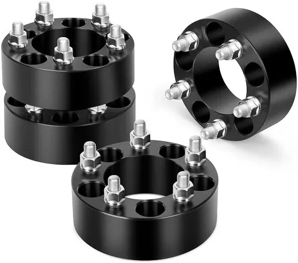 2 inch 5x4.5 Wheel Spacers for XJ KJ KK TJ ZJ KJ KK, dynofit 80.5mm Hub Bore, 1/2"-20 Thread Pitch 5x114.3 Forged Spacer for Cherokee Explorer Wrangler Mustang Liberty Grand Cherokee Falcon