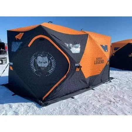 Aurora Series Pop-Up Portable 4-8 Person Insulated Ice Fishing Shelter