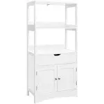 Upper Shelves Bathroom Cabinet