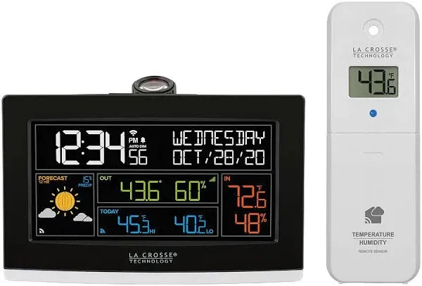 La Crosse Technology WiFi Projection Alarm Clock