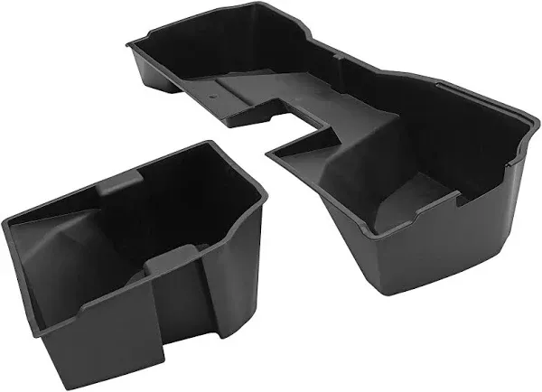 OEDRO Upgraded Rear Under Seat Storage Box Compatible with 2014-2018 Chevrolet Silverado/GMC Sierra 1500, 2015-2019 Silverado/Sierra 2500HD 3500 HD