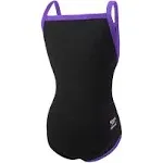 Speedo Girls' Swimsuit One Piece Endurance+ Flyback Solid Youth Team Colors