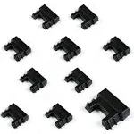 Vertical E-Track End Caps, Black, 10 Pack - DC Cargo VECB-10