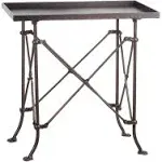 20 in. Bronze Metal Rectangle Table