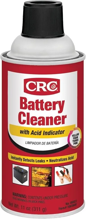 CRC. 05023 Battery Cleaner with Acid Indicator - 11 Wt Oz.