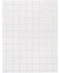 School Smart Double Sided Graph Paper, 8-1/2 x 11 in, 15 lb, 1 in Ruling, White, Pack of 500