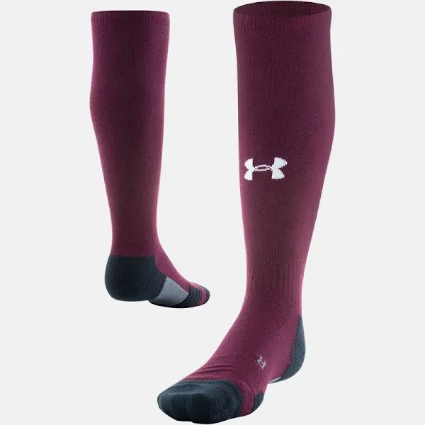 ONE PAIR NEW UNDER ARMOUR UA TEAM MENS CUSHIONED OVER THE CALF SOCKS  L-XLARGE