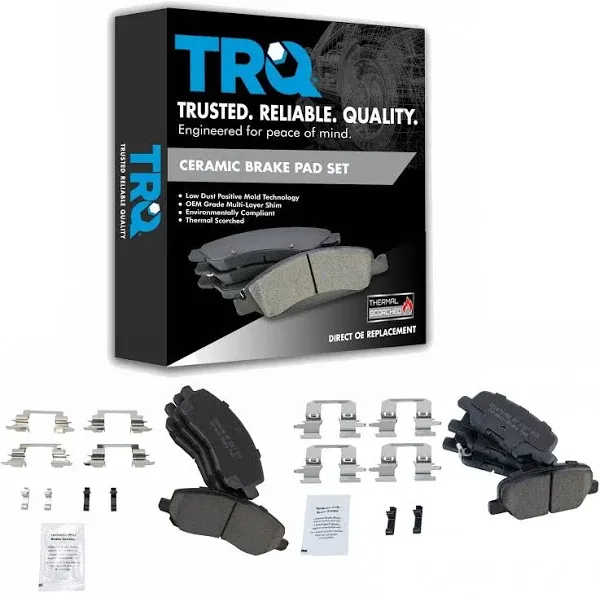 TRQ Ceramic Disc Brake Pads for Mitsubishi Outlander