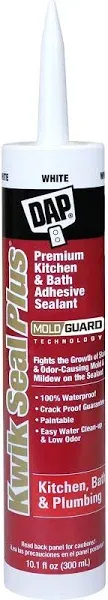 Dap Kwik Seal Plus 10.1 Premium Kitchen & Bath Adhesive