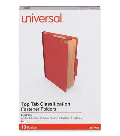 Universal Eight-Section Pressboard Classification Folders